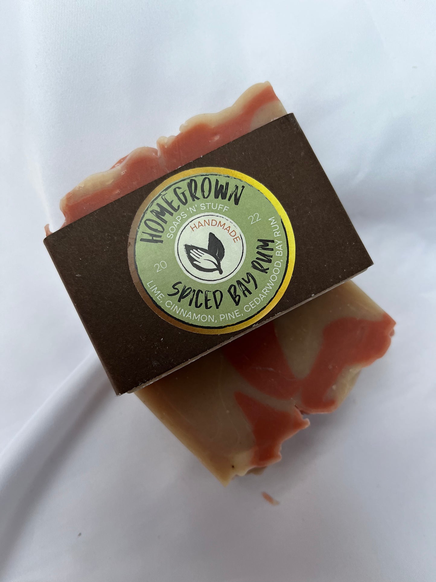 Spiced Bay Rum - Luxury handcrafted natural soap infused with bay rum essential oil
