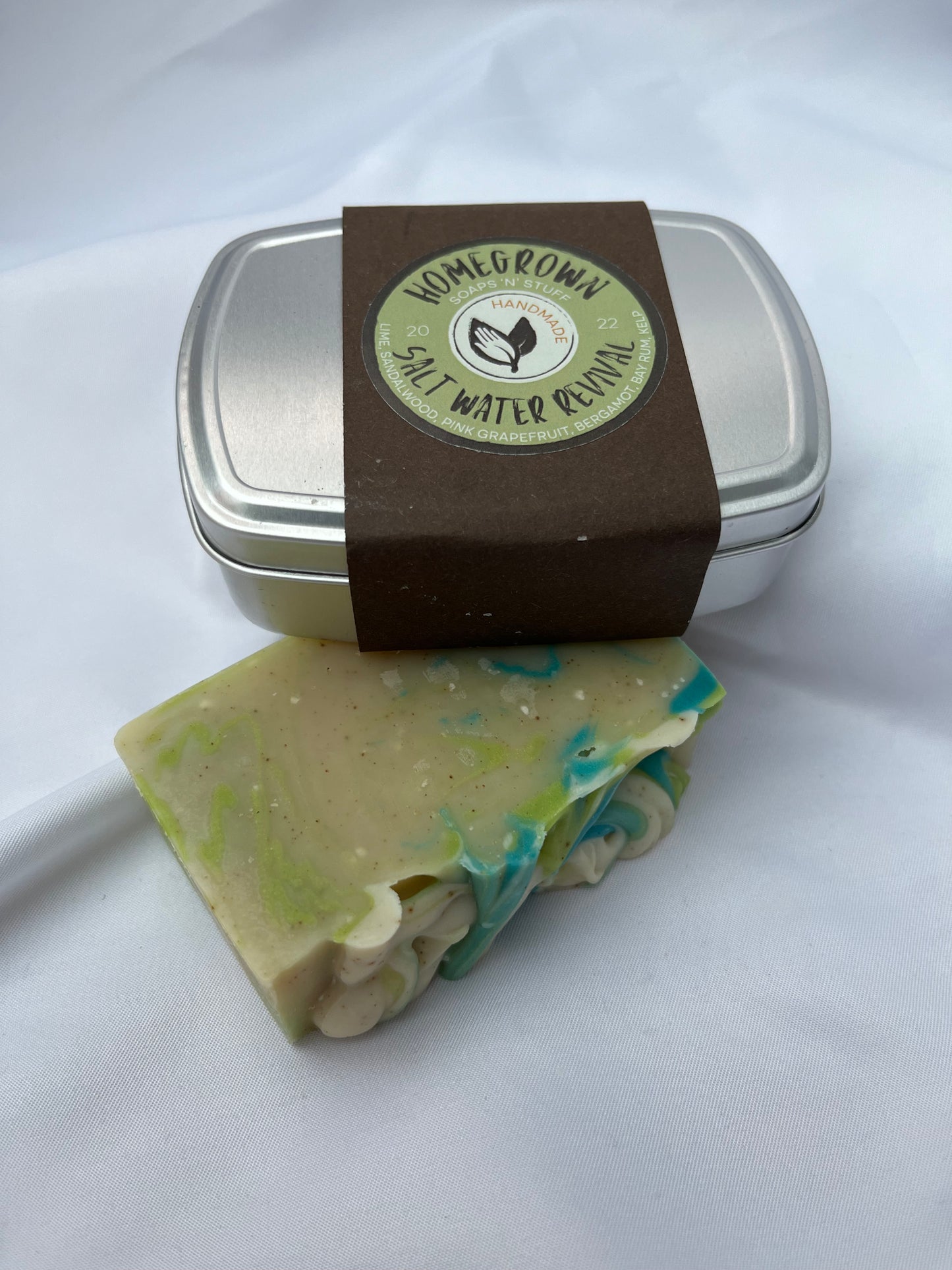 Salt Water Revival - handmade, soap with Kelp & Sea Salt.