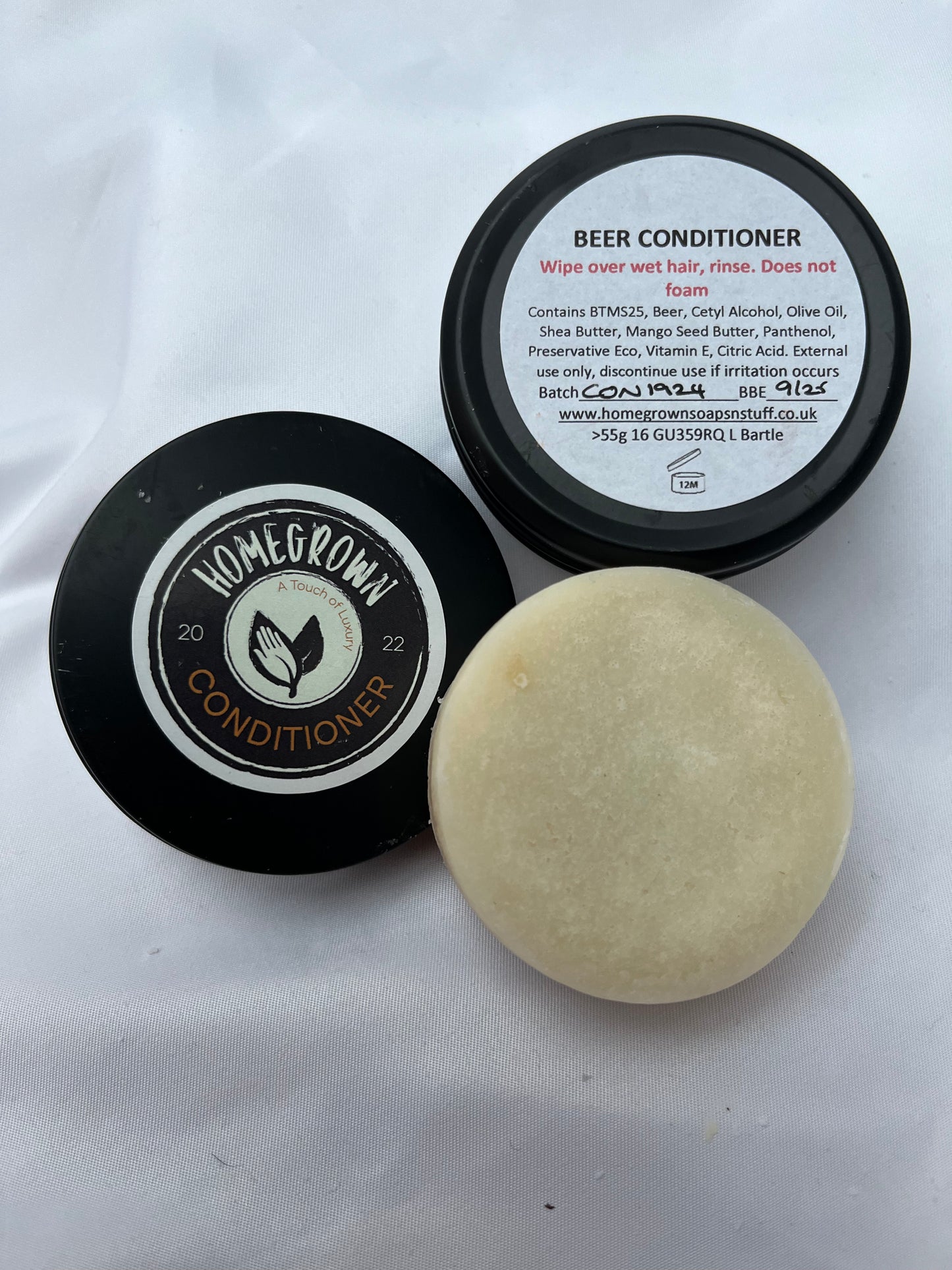 HAIR Conditioner Bar - Handmade, sustainable hair care infused with protein laden beer