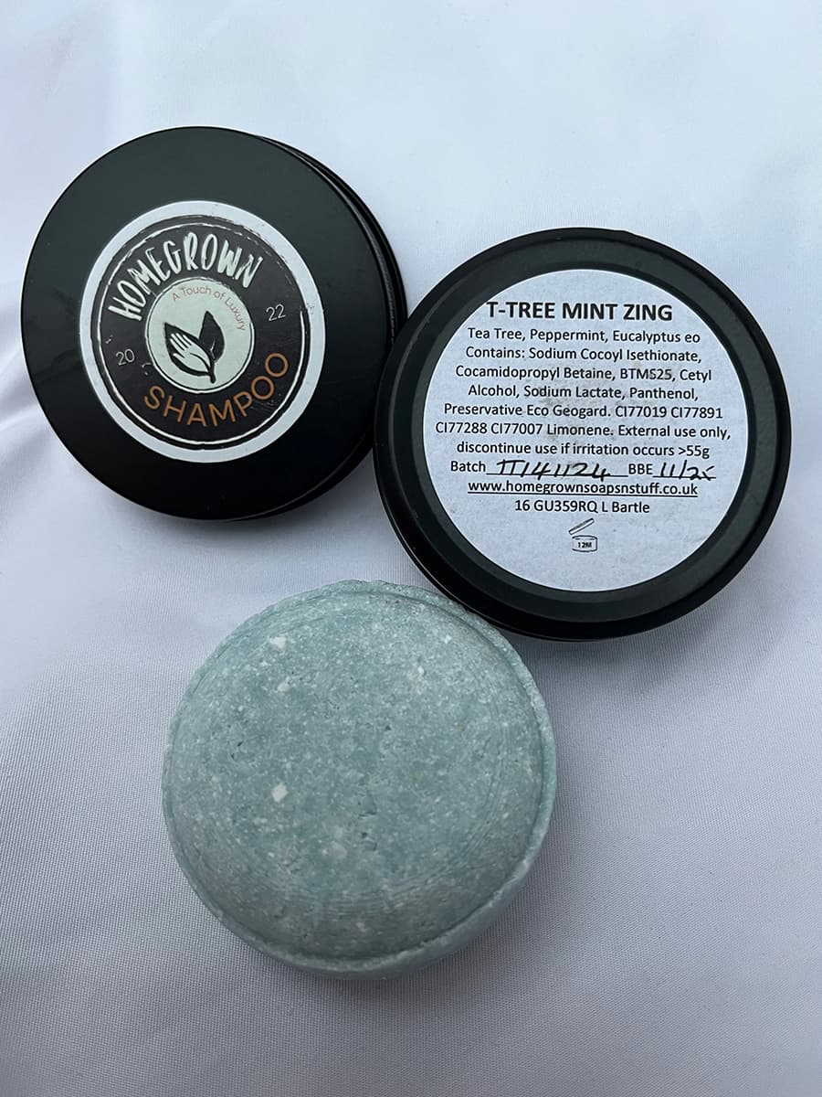 Mint Zing Solid Shampoo Bar